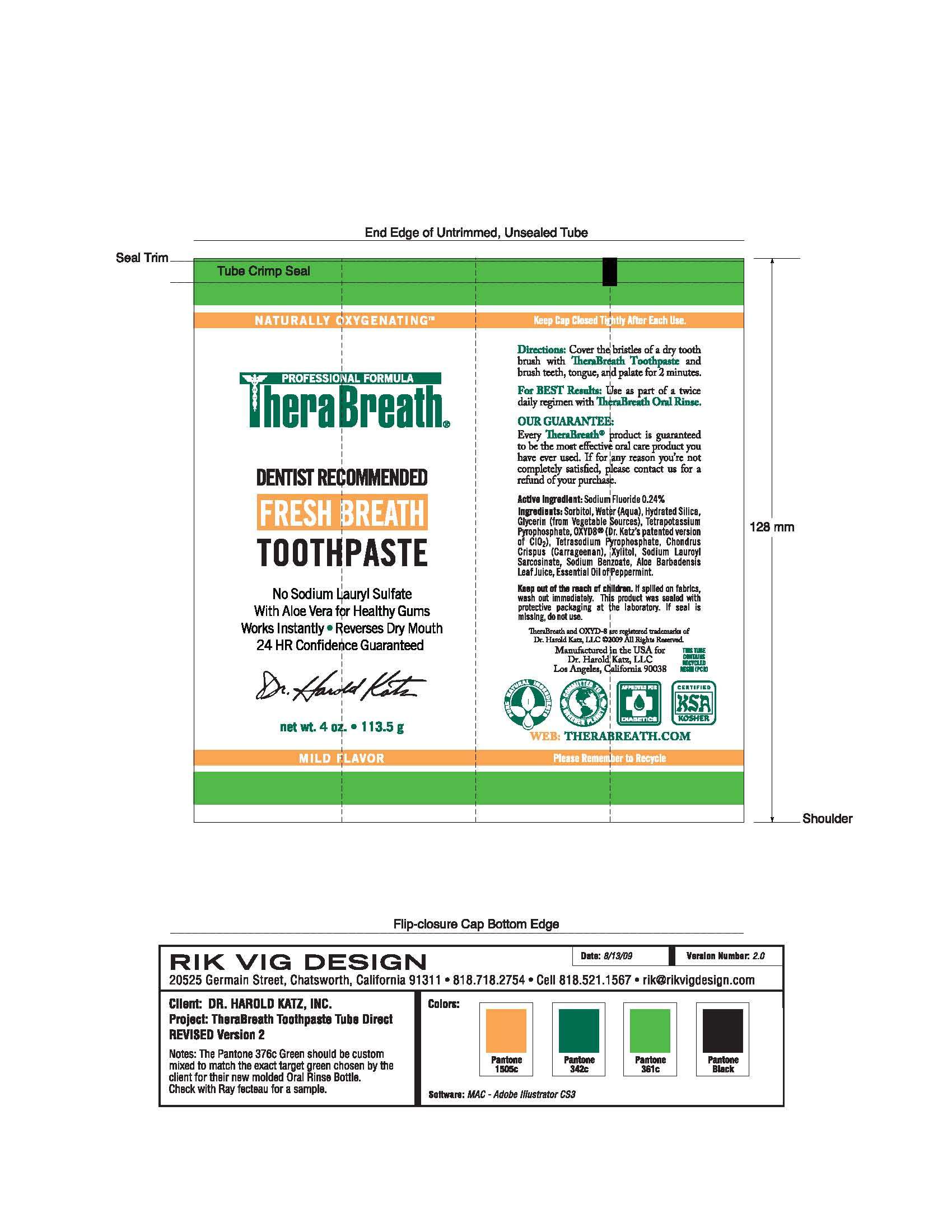 THERABREATH TOOTHPASTE